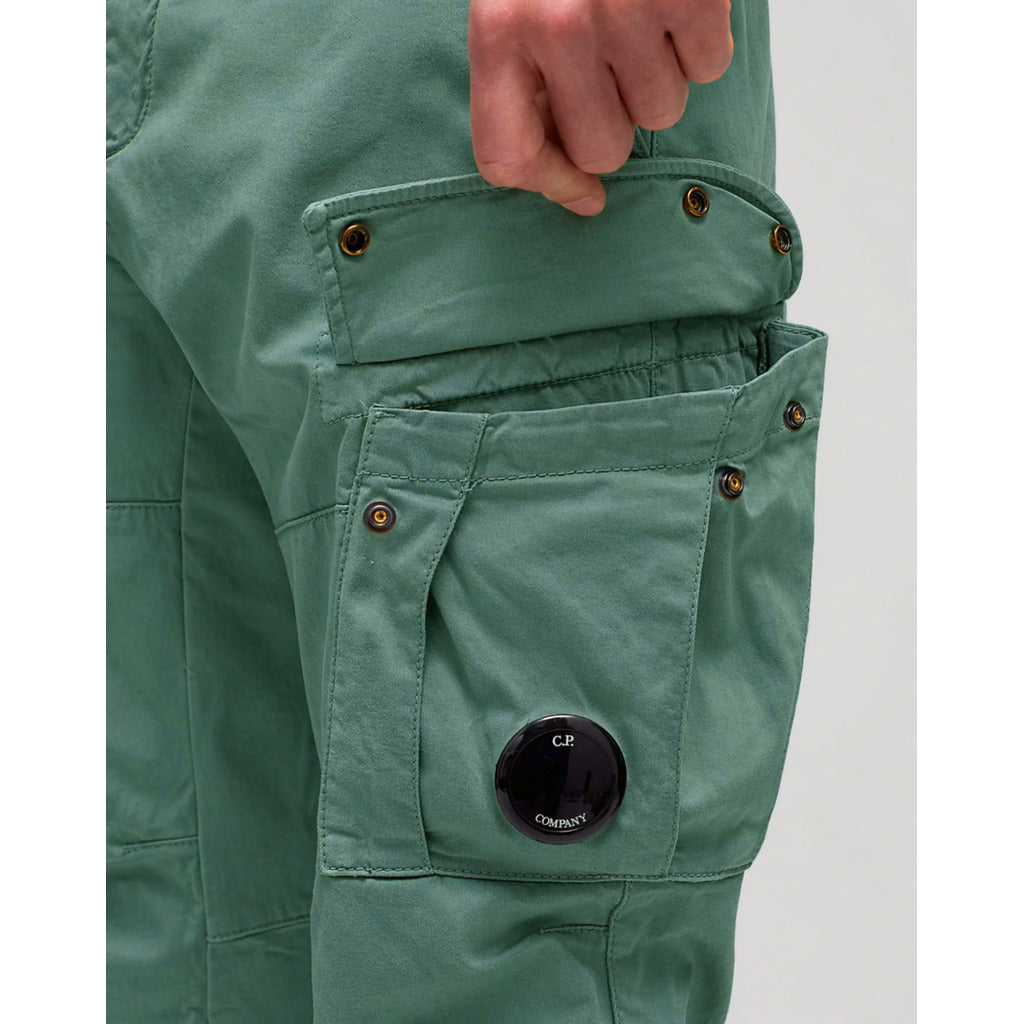 c.p. company - pantaloni cargo verde menta