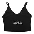 comme des fuckdown - top crop in costina