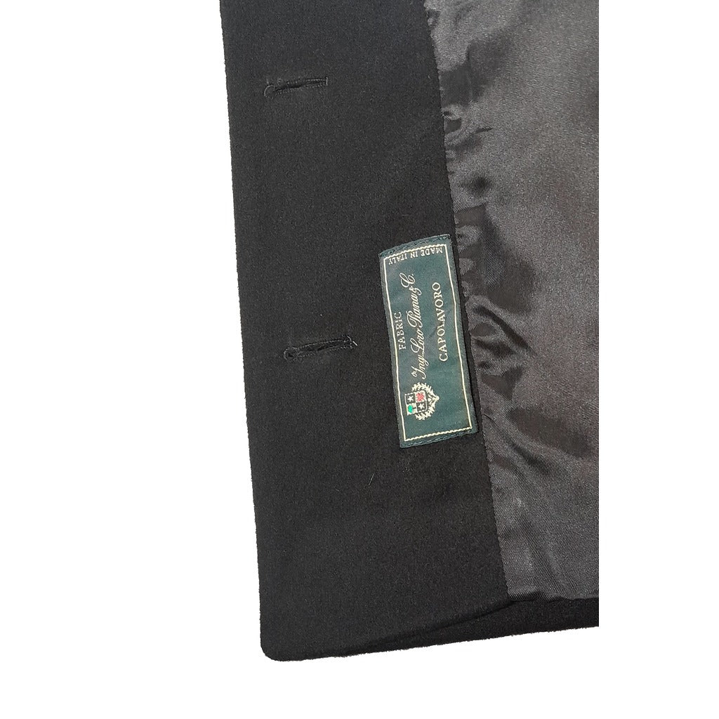 loro piana tessuto - cappotto corto pelliccia nero