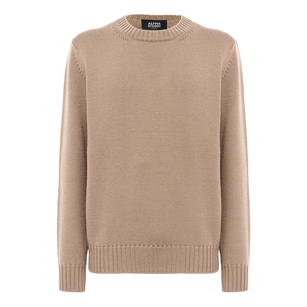 alpha studio - crewneck longsleeve cashmere