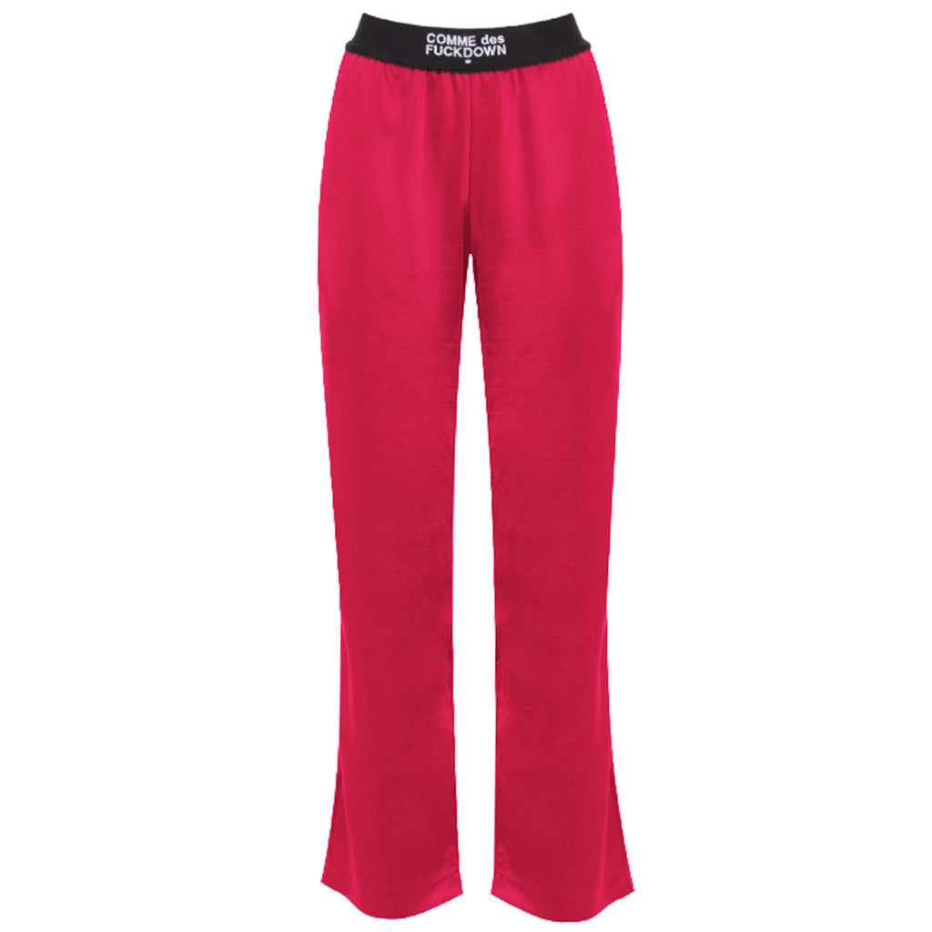 comme des fuckdown - pantaloni in raso fuxia
