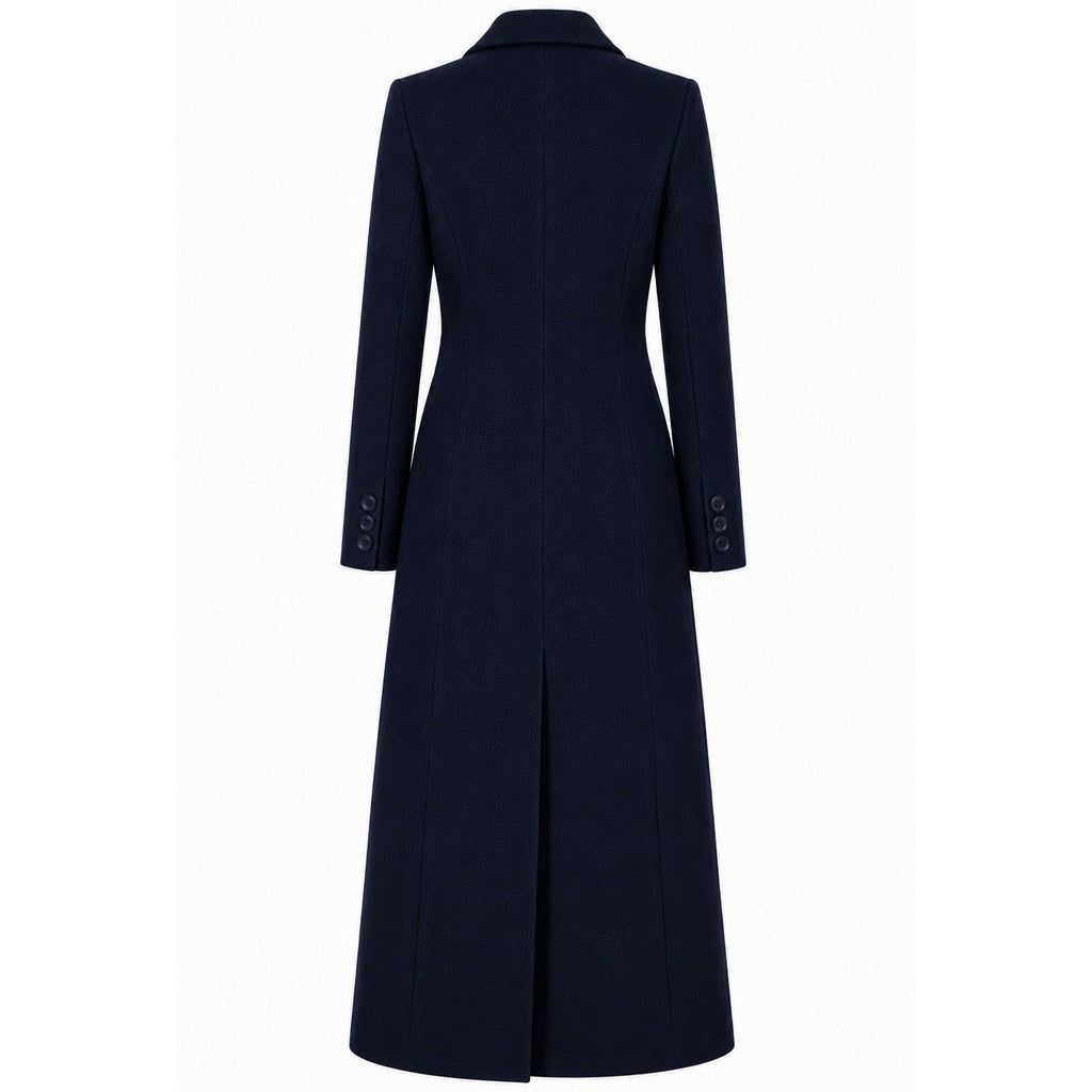 loro piana tessuto - cappotto capolavoro lungo blu