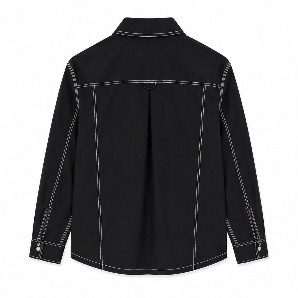 moose knuckles - Camicia taschino con pelo