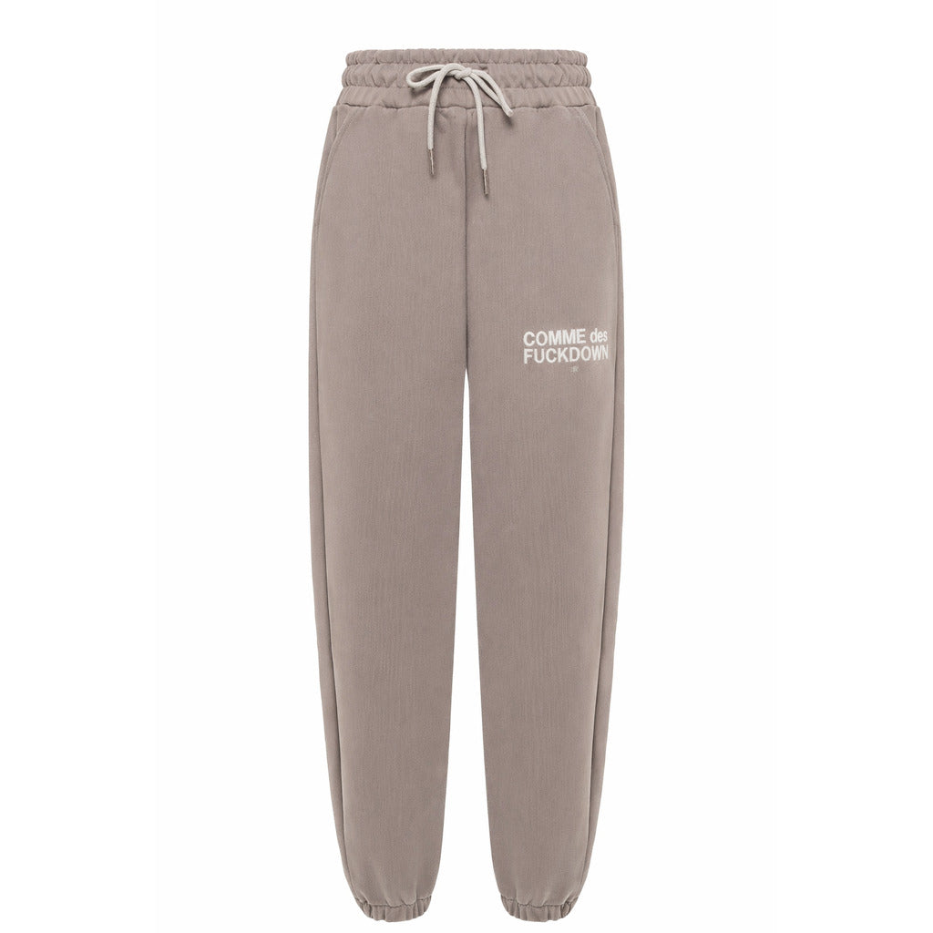 comme des fuckdown - pantaloni felpa logo ricamo