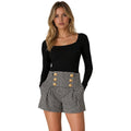 balmain - shorts a quadretti
