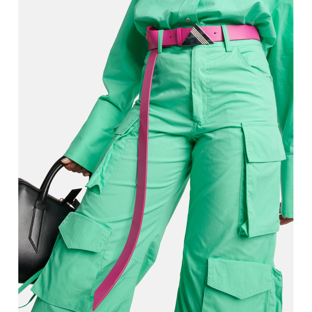 the attico - cintura in pelle fuxia