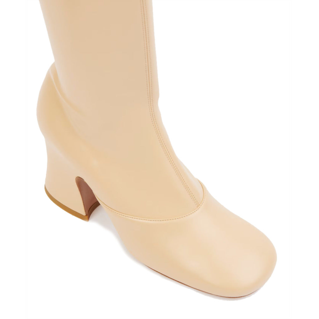 chloé - janis heeled boot beige