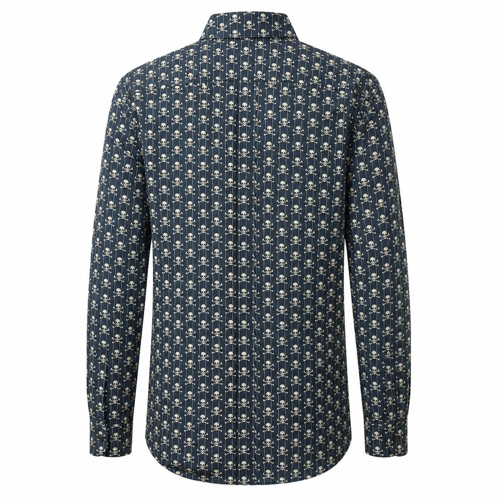 dolce & gabbana - camicia stampa teschi