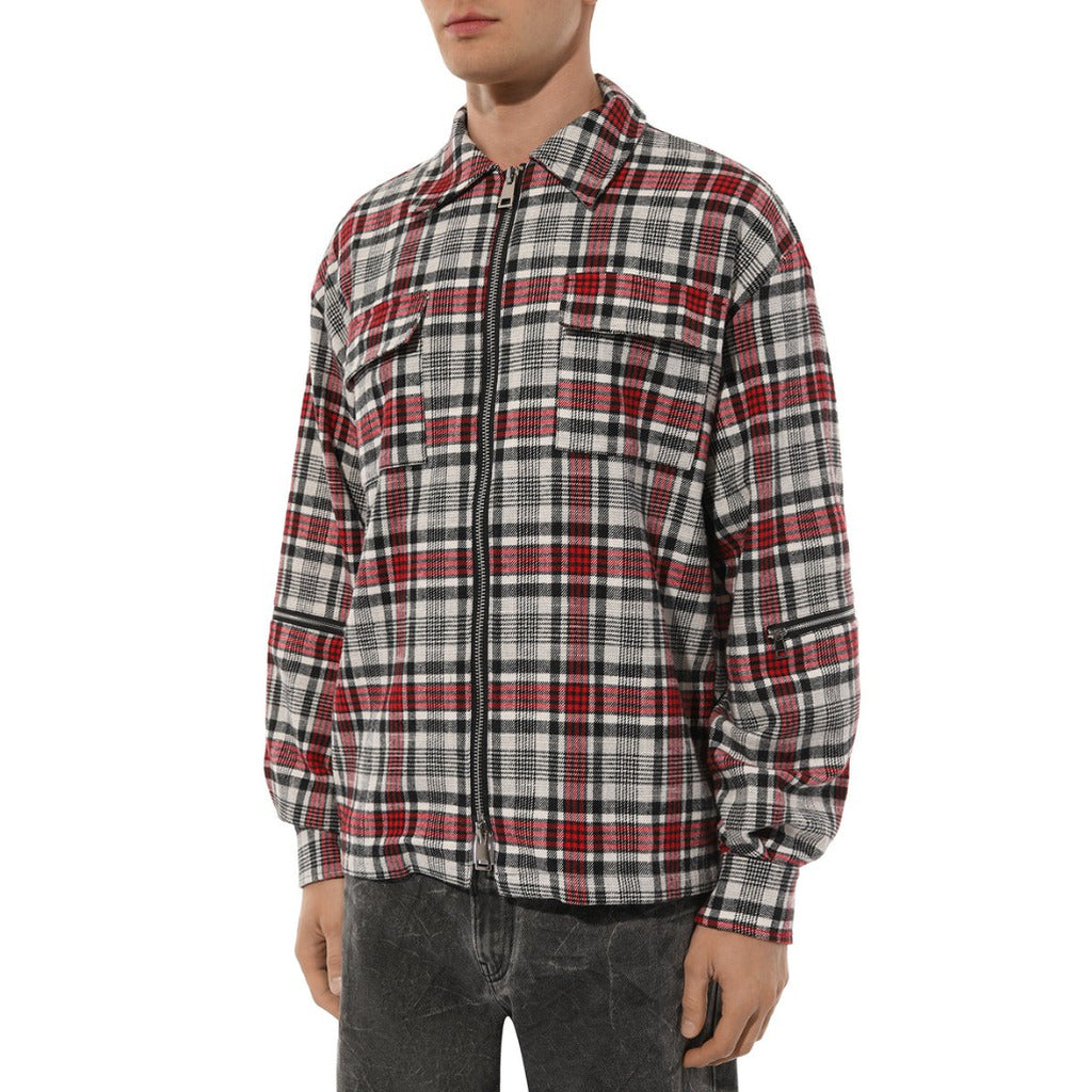 diego venturino - giacca tartan all-zip