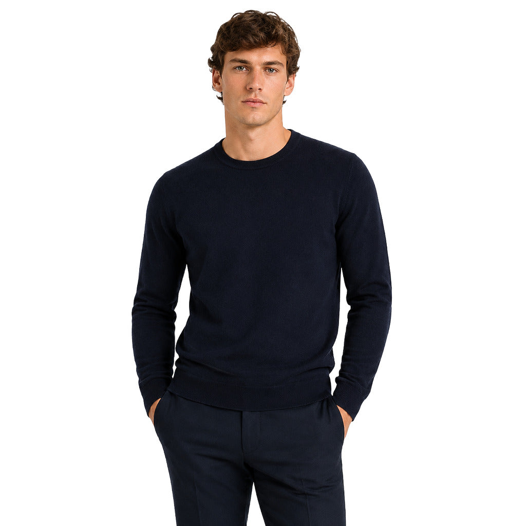alpha studio - Maglia girocollo lana merino