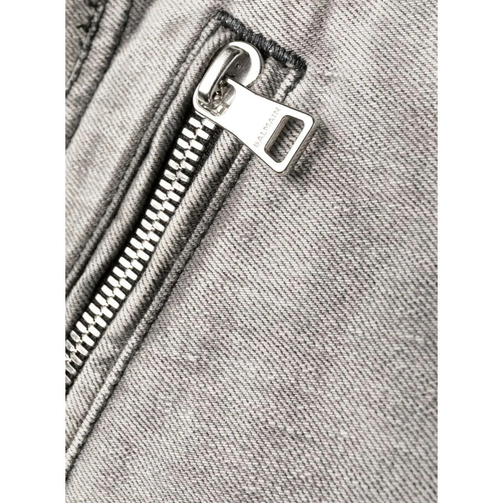 balmain - jeans slim fit grigi