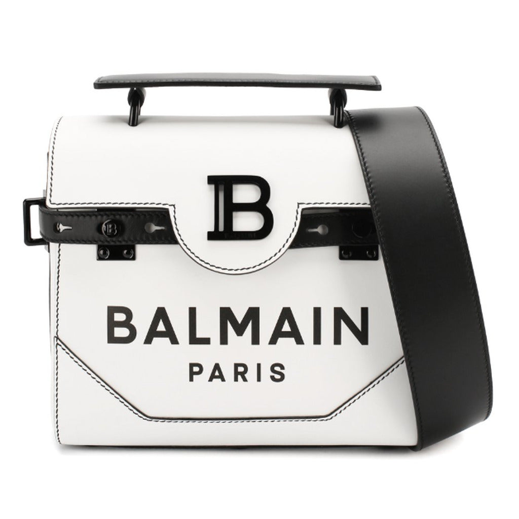 balmain - bb logo flap over shoulder bag