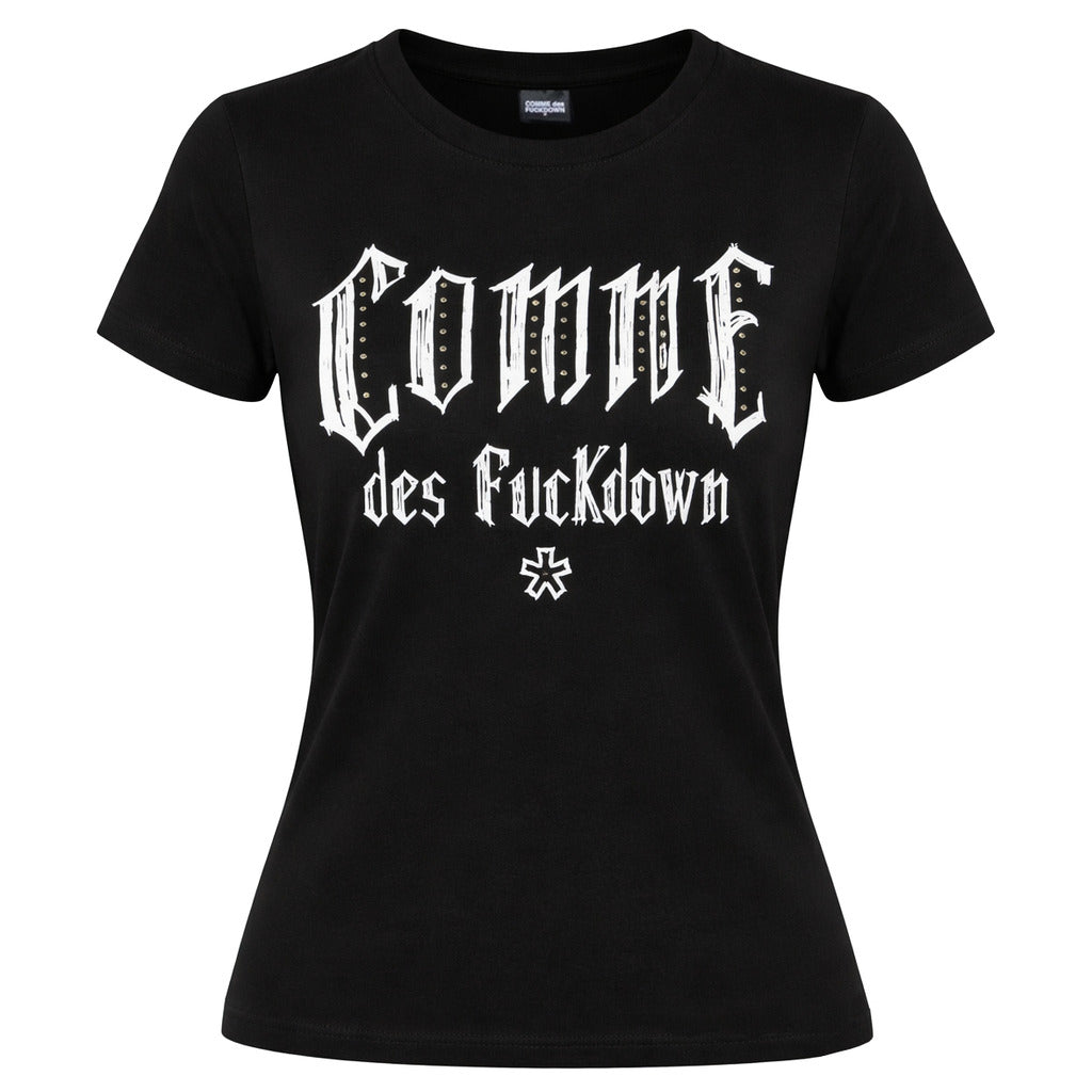comme des fuckdown - t-shit stampa e borchie