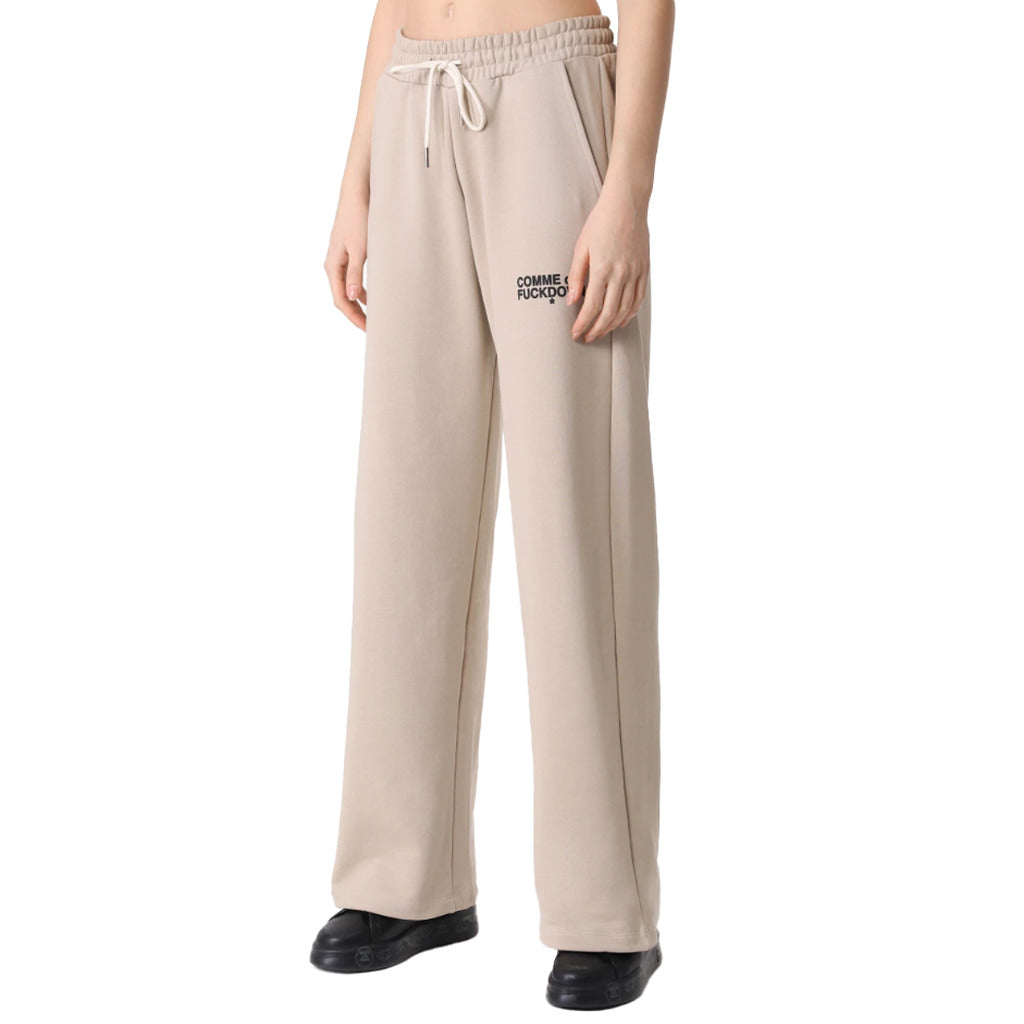 comme des fuckdown - pantaloni palazzo beige