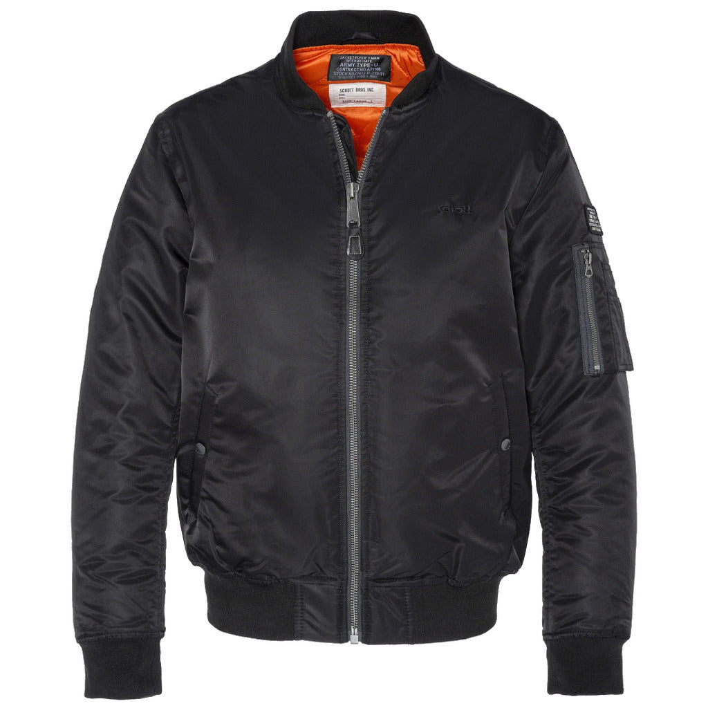 schott nyc - airforce jacket black