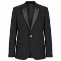 balmain - giacca monopetto rever lucidi