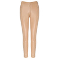twinset - pantaloni ecopelle beige