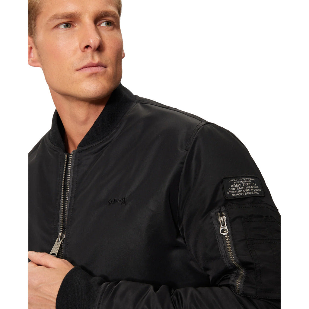 schott nyc - airforce jacket black