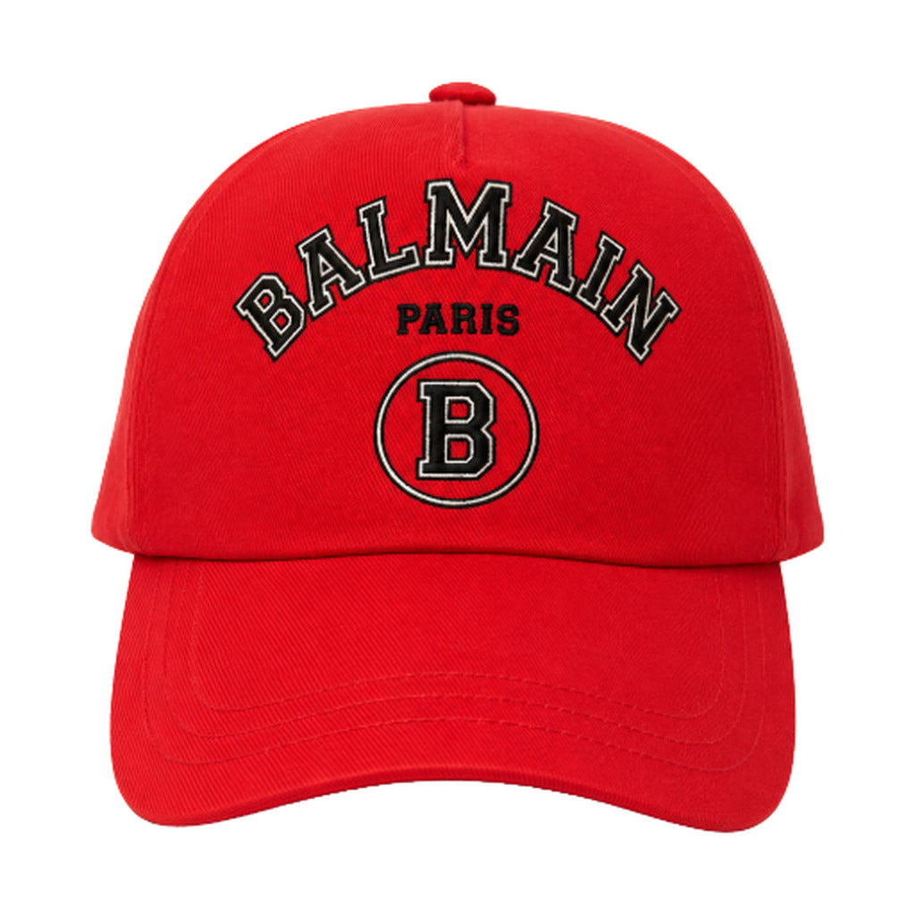 balmain - cappello con visiera arancione