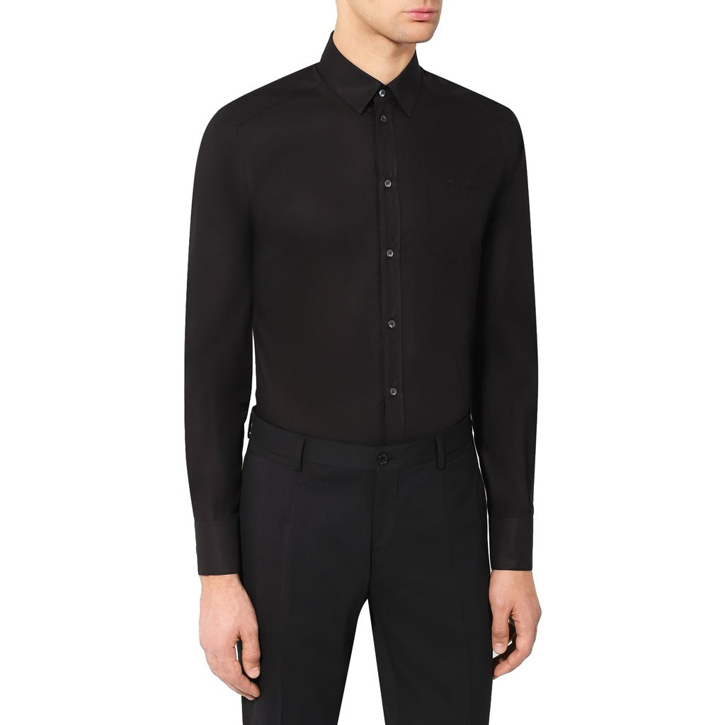 dolce & gabbana - camicia gold nera