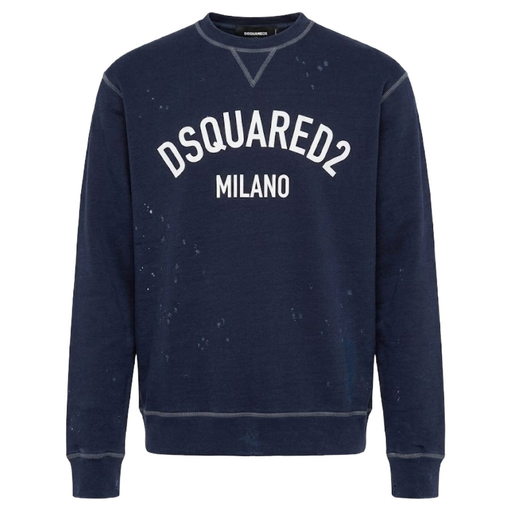 dsquared2 - felpa girocollo distressed