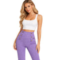 elisabetta franchi - pantaloni aderenti viola