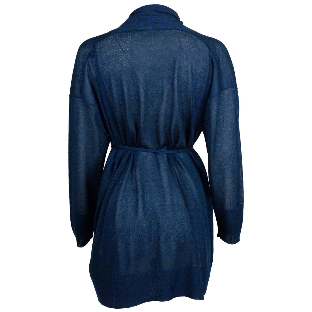 alpha studio - abito cardigan oltremare
