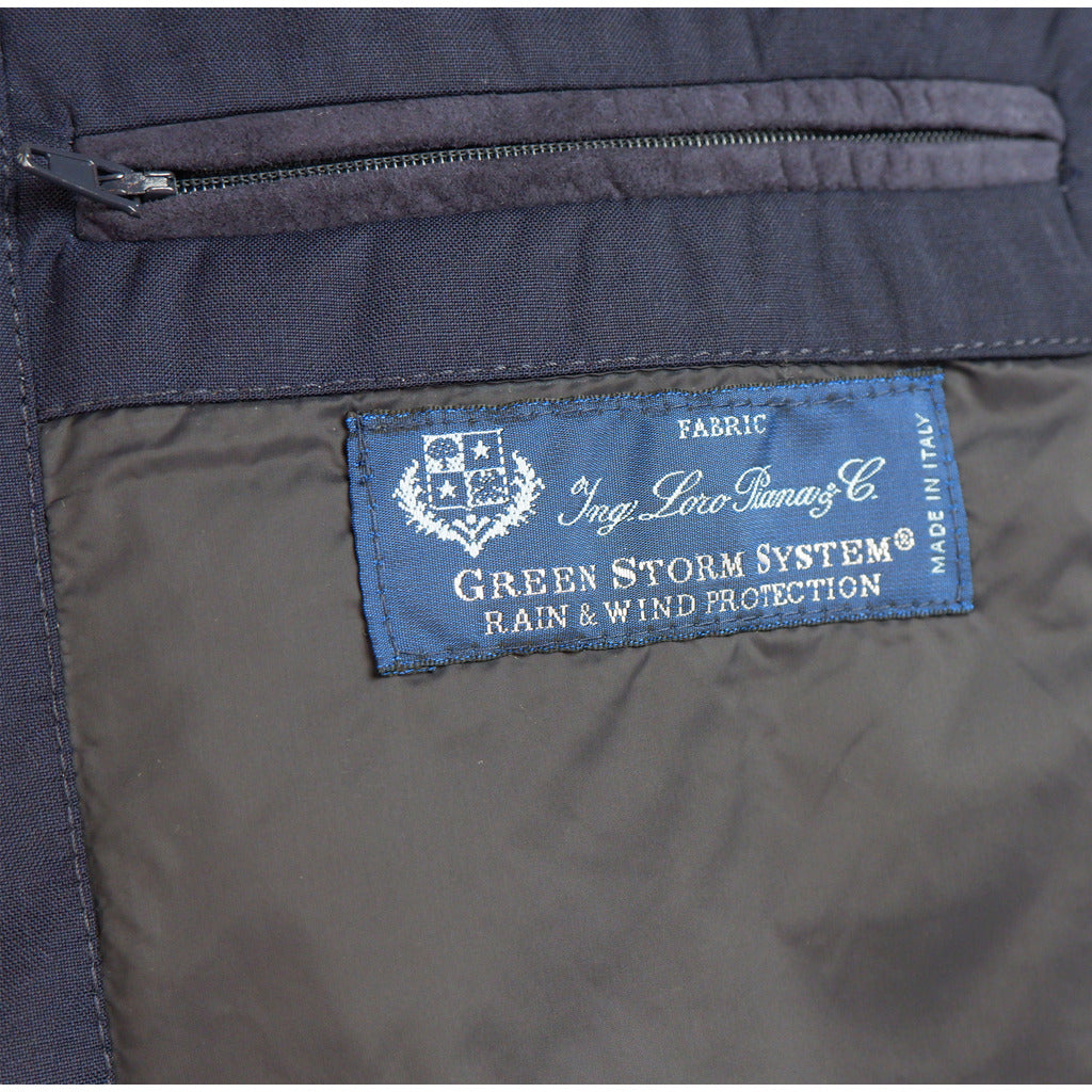 loro piana tessuto - gilet lana blu