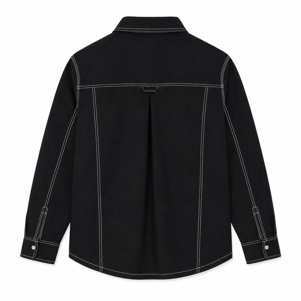 moose knuckles - Camicia taschino con pelo