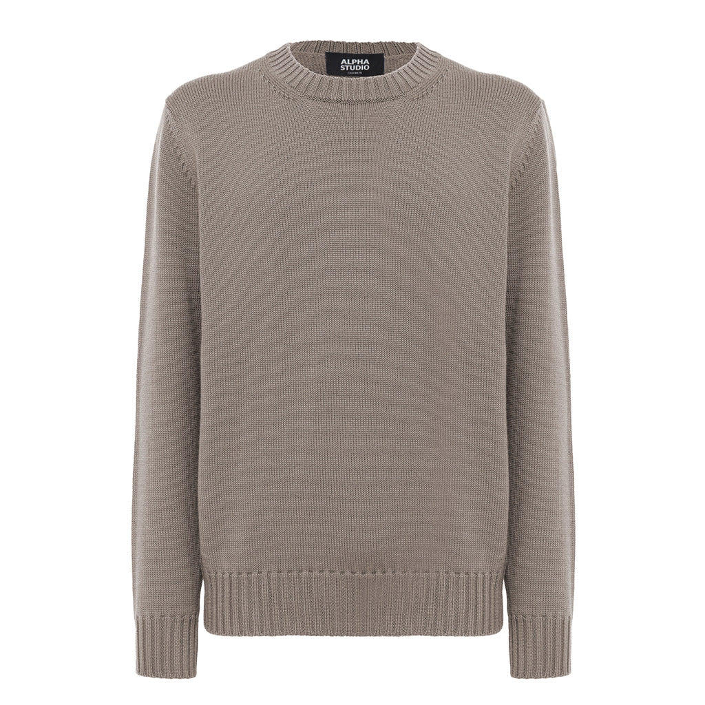 alpha studio - crewneck longsleeve cashmere
