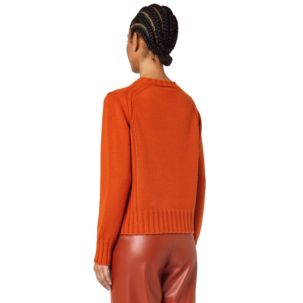 alpha studio - girocollo cashmere zucca