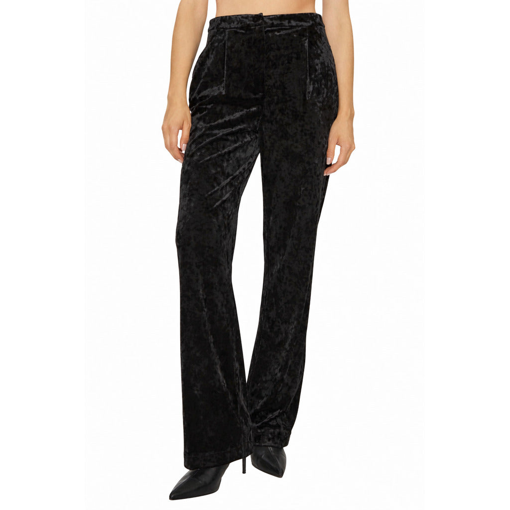 patrizia pepe - pantaloni velluto nero
