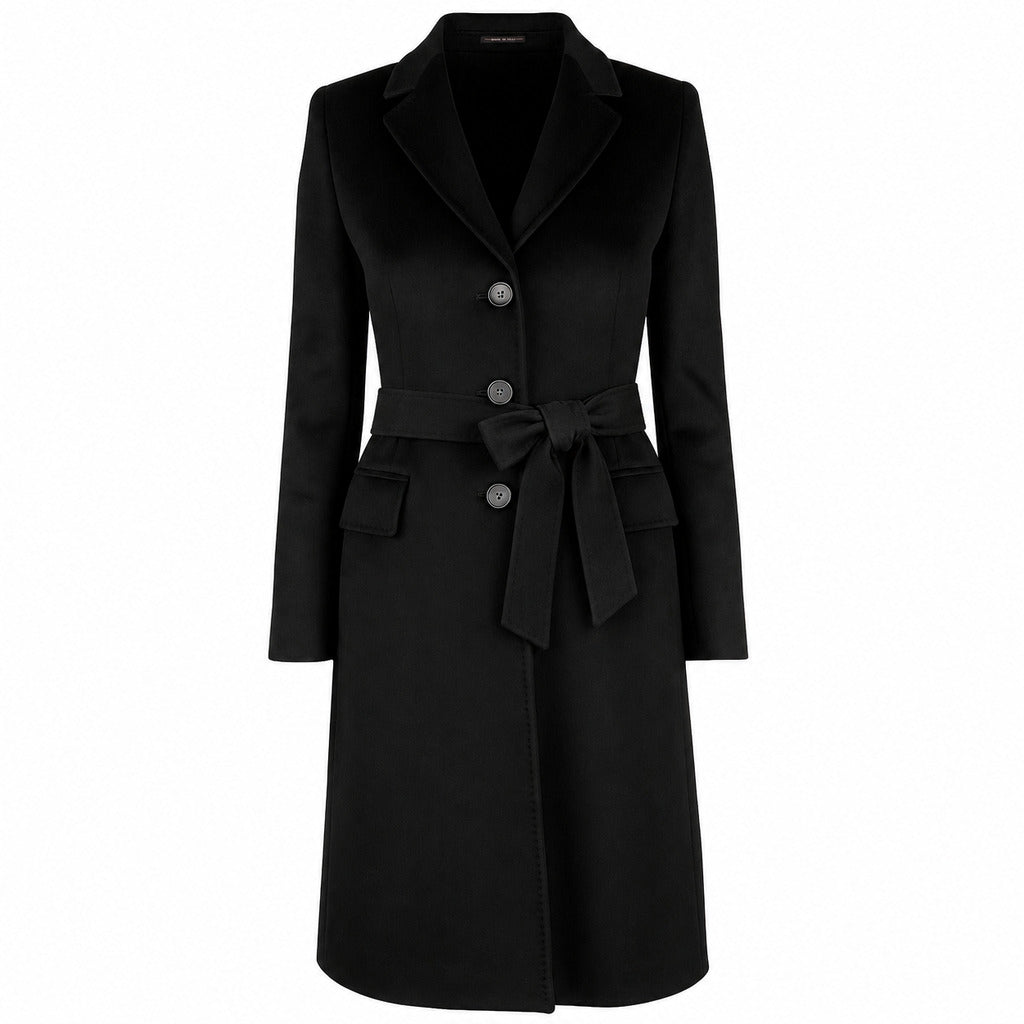 loro piana tessuto - cappotto capolavoro nero