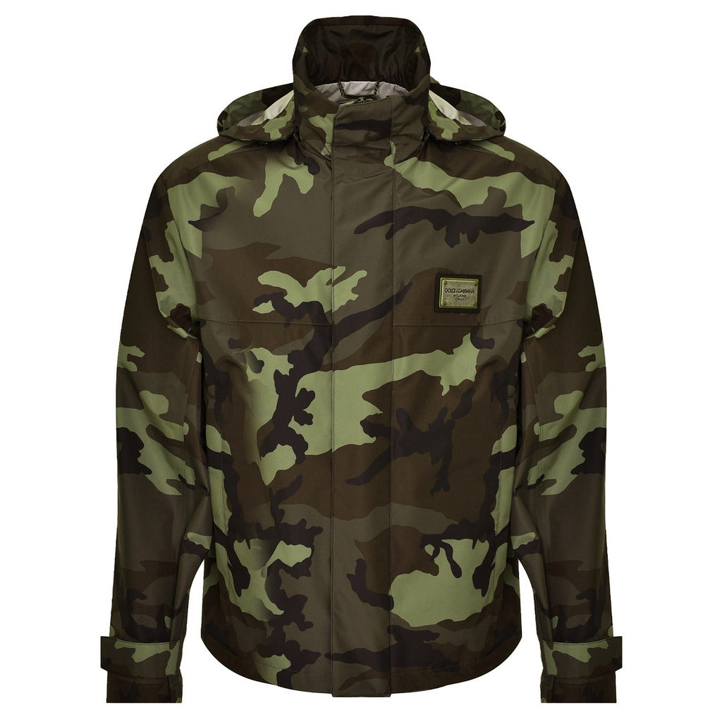 dolce & gabbana - giacca antipioggia camouflage