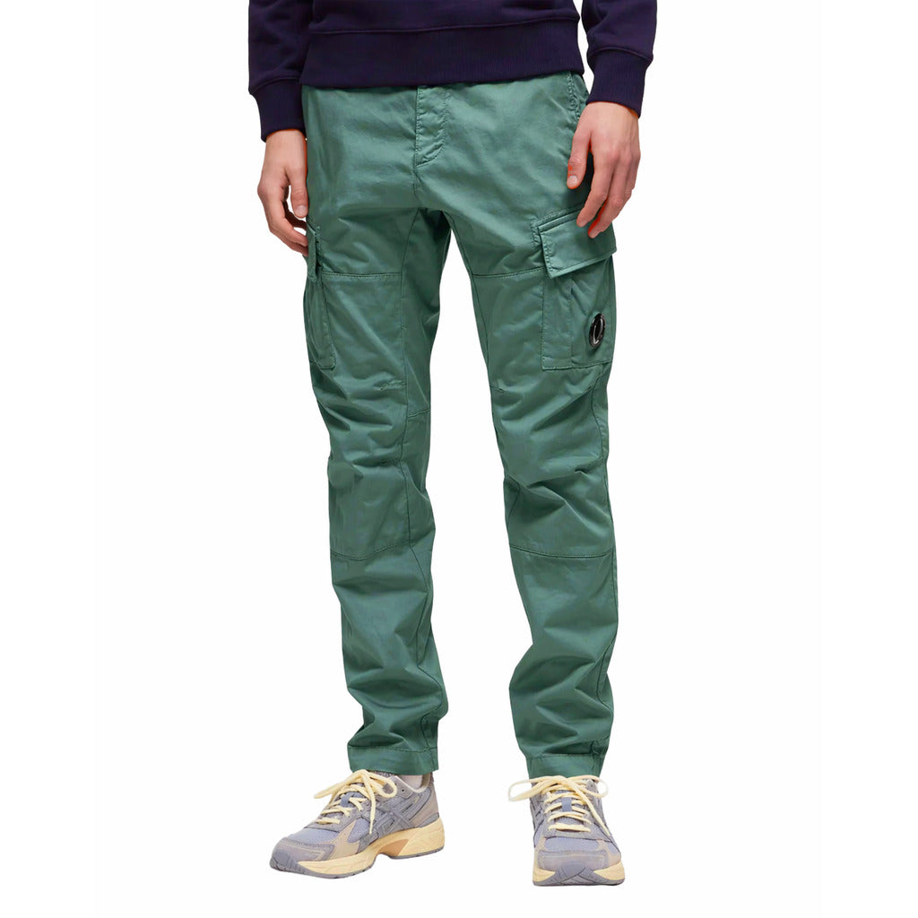 c.p. company - pantaloni cargo verde menta