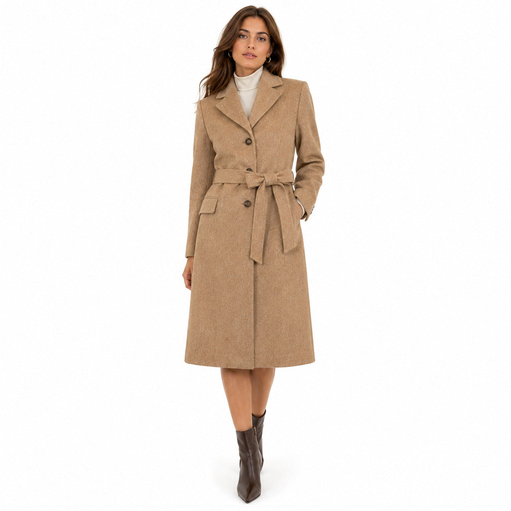 loro piana tessuto - cappotto capolavoro cammello