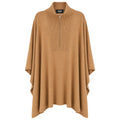 alpha studio - lupetto zip poncho total look