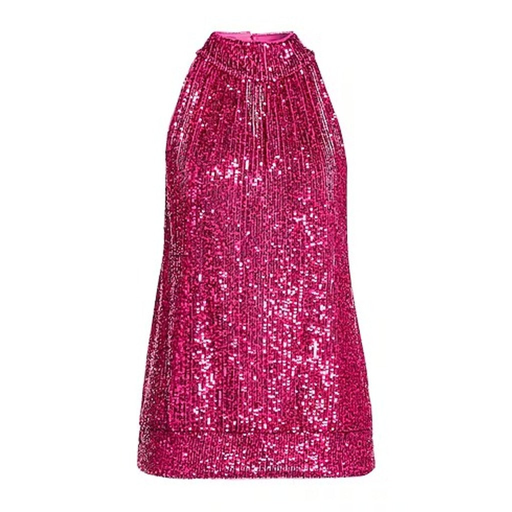 patrizia pepe - abito paillettes fucsia