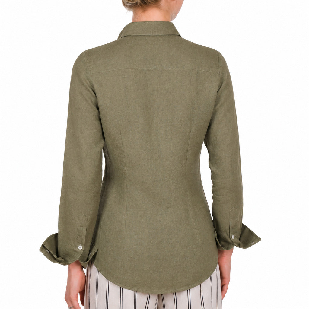 bagutta - camicia lino army