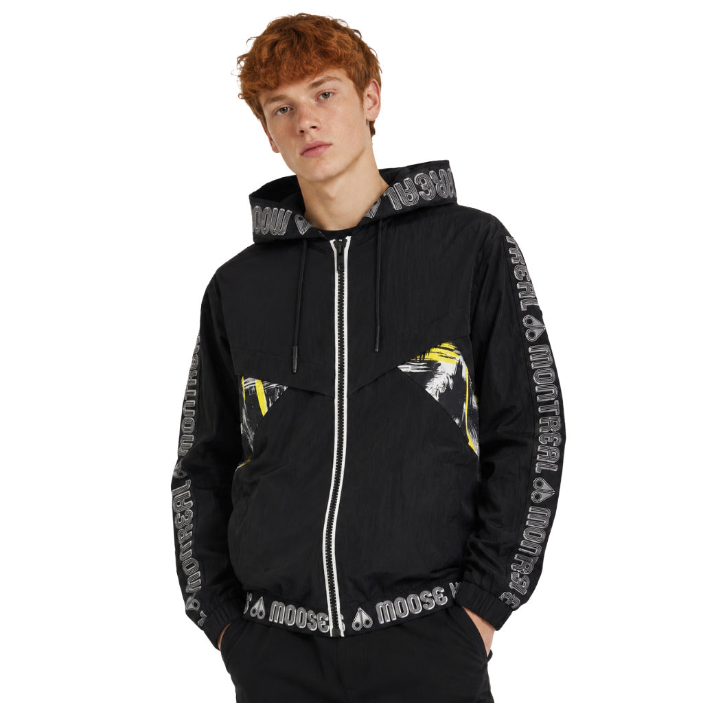 moose knuckles - giacca a vento nera