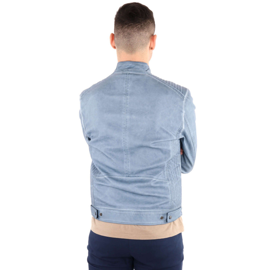 yes zee - giacca ecopelle denim