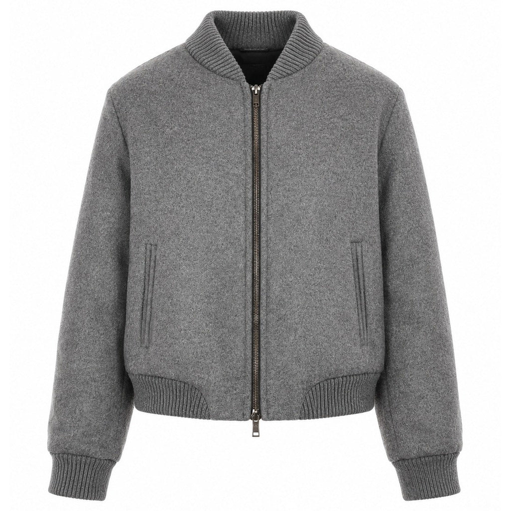 loro piana tessuto - bomber capolavoro grigio