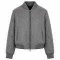 loro piana tessuto - bomber capolavoro grigio