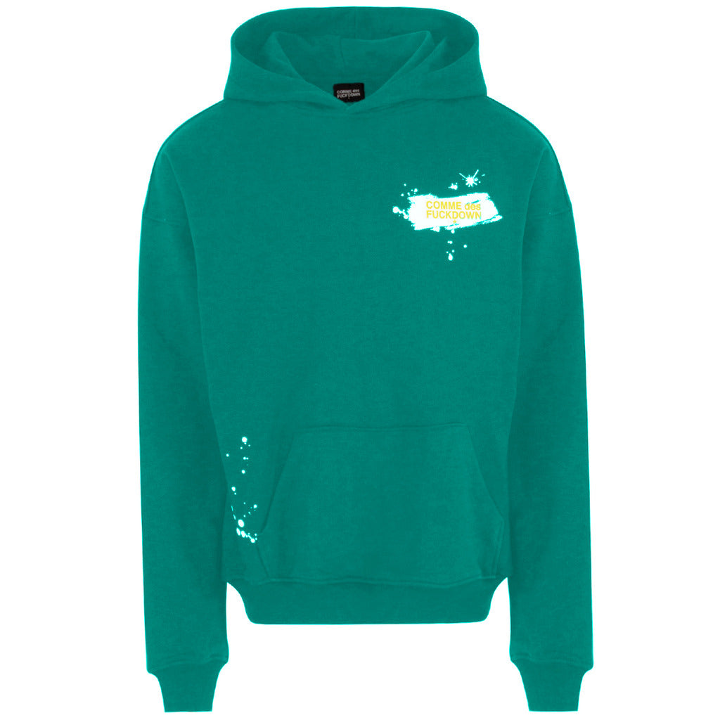 comme des fuckdown - felpa cappuccio con stampa