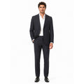 ermenegildo zegna tessuto - Completo lana gessato blu