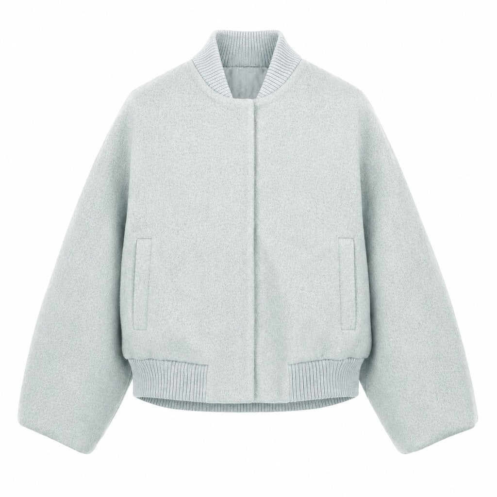loro piana tessuto - bomber capolavoro ghiaccio