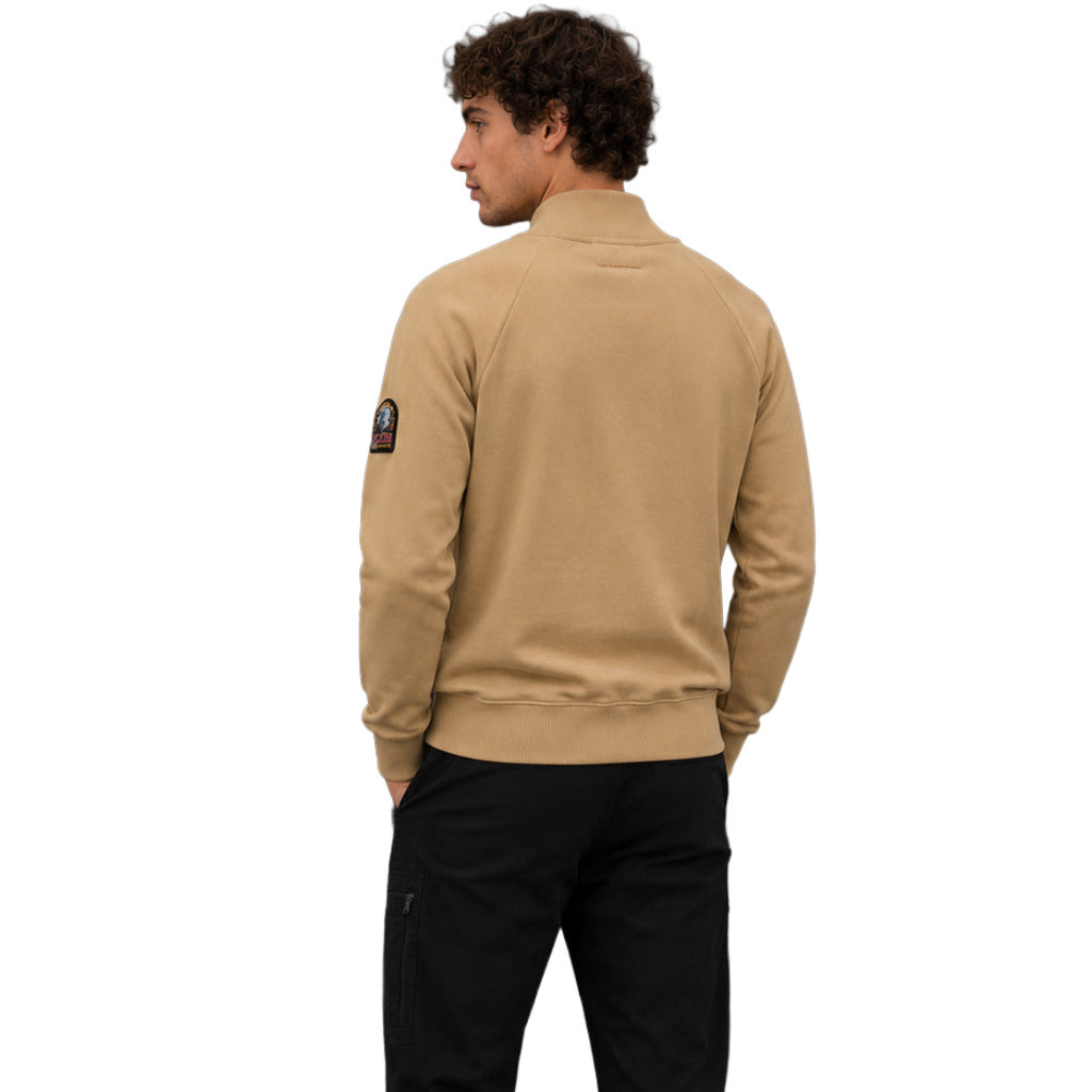 parajumpers - felpa beige full zip