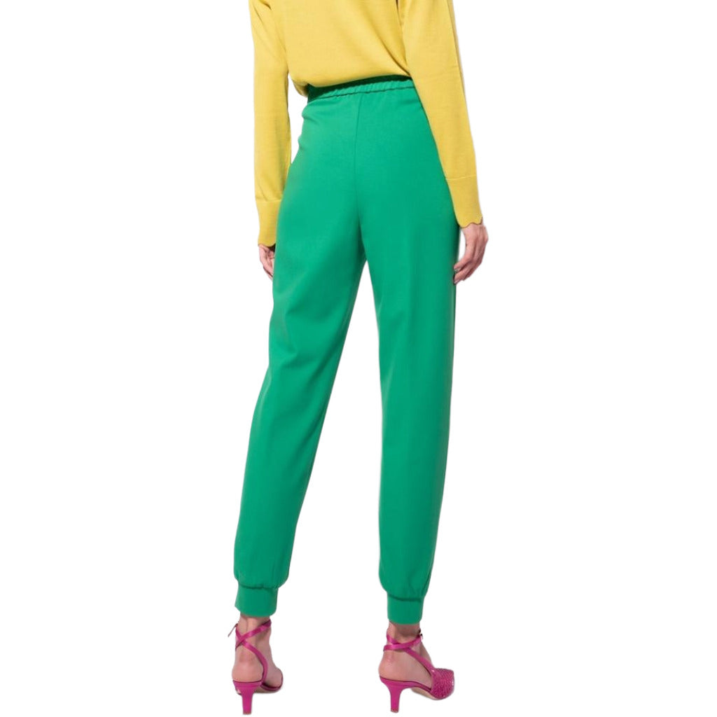 pinko - pantaloni paulette verde