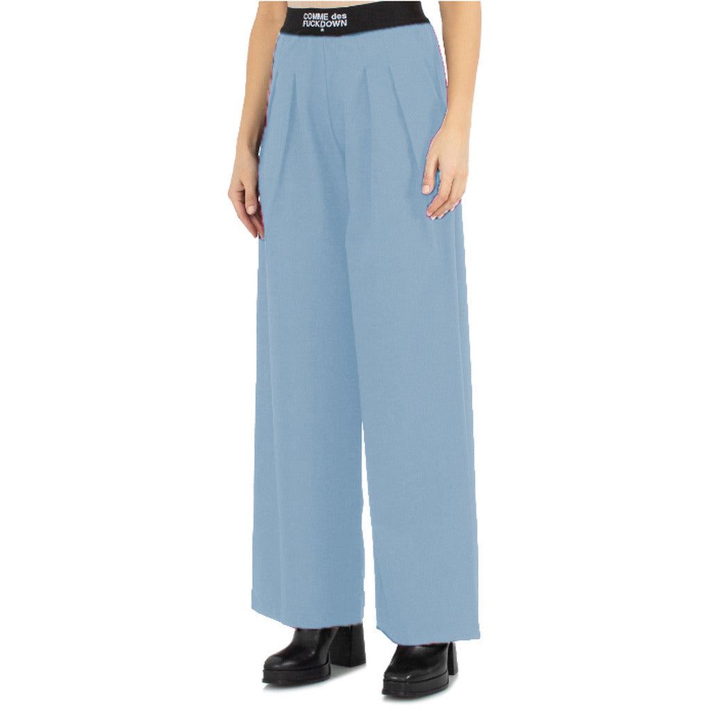 comme des fuckdown - pantaloni palazzo azzurri