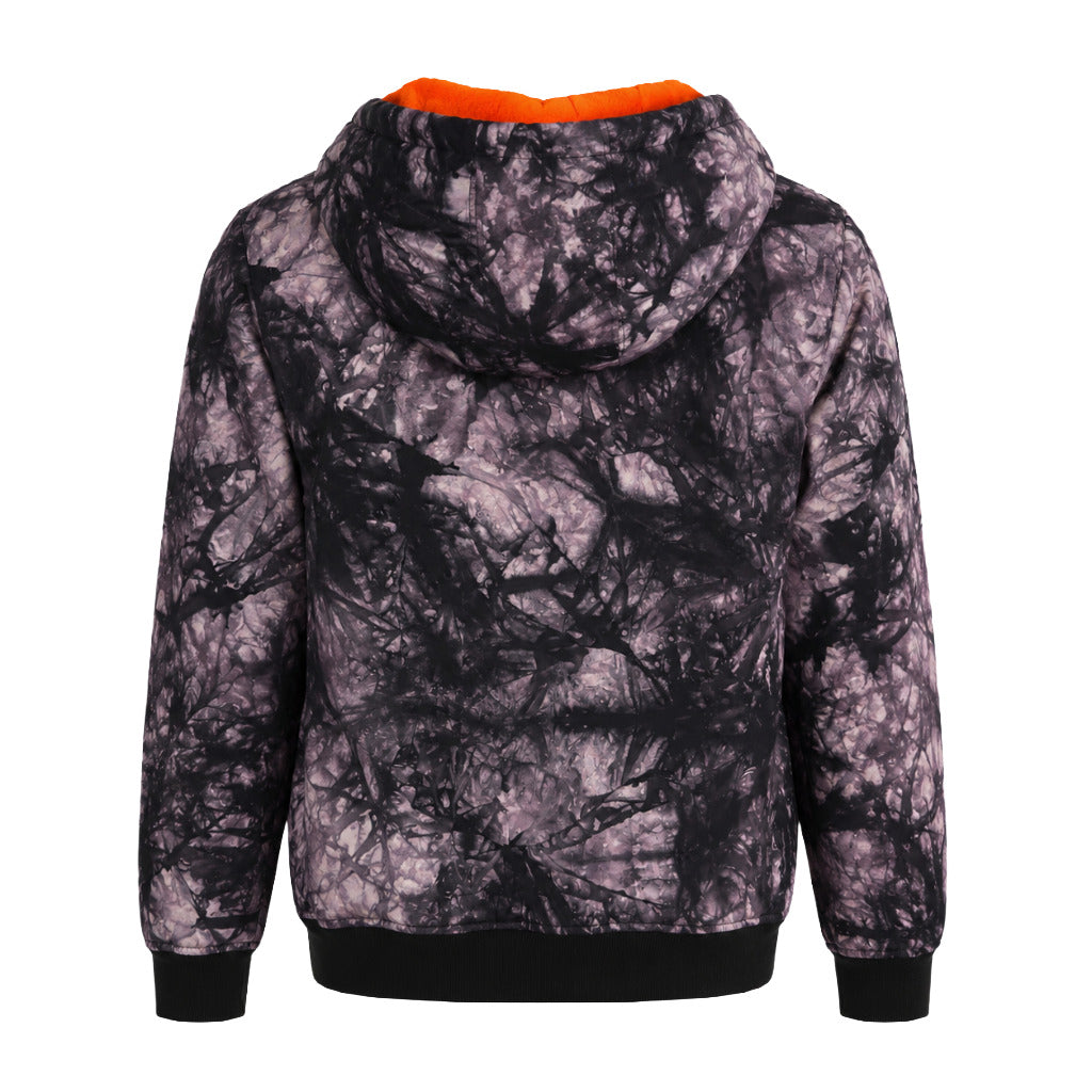 moose knuckles - piumino zip up hoo tie dye